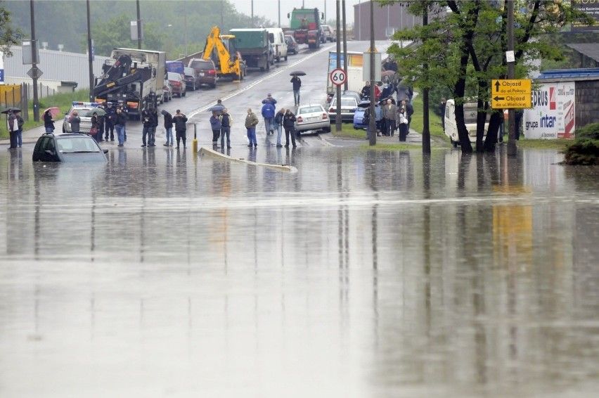fot. Polskapresse - powódź w Krakowie 2010 r.
